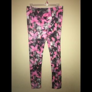 Pink and Black Leggings